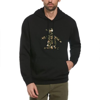 суичър,мъжки,пуловери,original,penguin,fleece,boucle,camo,pete,hoodie,black,(true,black)