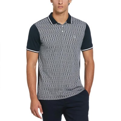 мъжки,блузи,с,яка,original,penguin,jacquard,front,interlock,geometric,short,sleeve,polo,grey