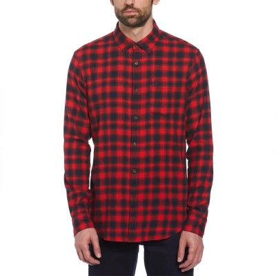 риза,с,дълъг,ръкав,мъжки,ризи,original,penguin,jaspe,flannel,stretch,long,sleeve,shirt,red