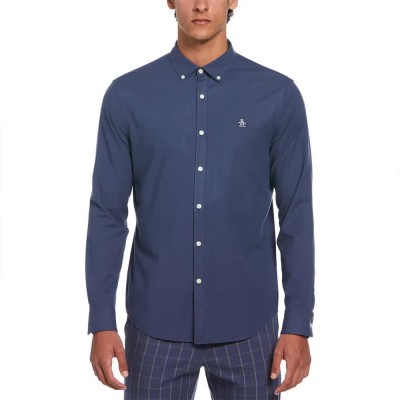 риза,с,дълъг,ръкав,мъжки,ризи,original,penguin,oxford,stretch,no,pocket,long,sleeve,shirt,sargasso,sea,(blue)