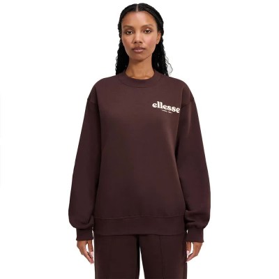 блуза,дамски,блузи,ellesse,affogato,sweatshirt,brown