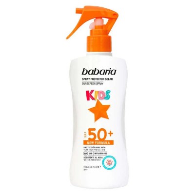 козметика,за,защита,от,слънце,babaria,kids,sunscreen,spray,spf50+,200ml,white,orange,(clear)