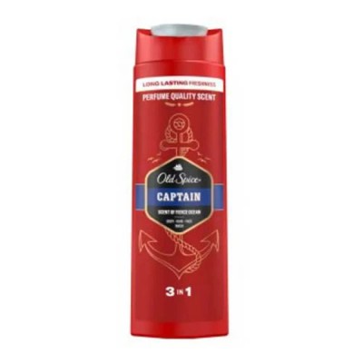 хигиена,тяло,old,spice,2,in,1,captain,shower,gel,400ml,red,(multicolor)