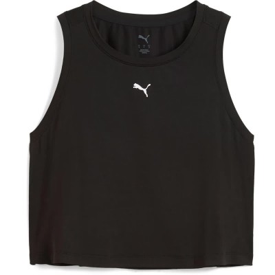 тениска,дамски,тениски,puma,cloudspun,sleeveless,t,shirt,black,white,(black)