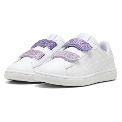 маратонки,детски,маратонки,puma,smash,3.0,l,glitter,velcro,v,ps,trainers,white