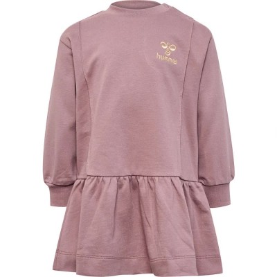 рокля,детски,поли,и,рокли,hummel,helle,long,sleeve,dress,twilight,mauve,(pink)