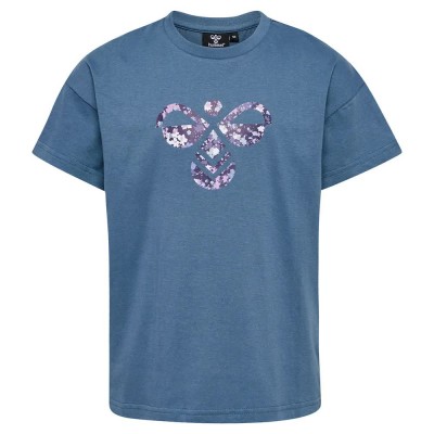 тениска,детски,тениски,hummel,libi,short,sleeve,t,shirt,blue,(bering,sea)