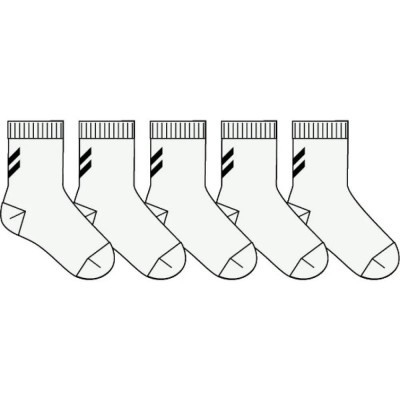 чорапи,детски,чорапи,hummel,make,my,day,socks,5,pairs,9394,(white)