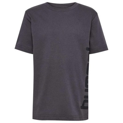 тениска,детски,тениски,hummel,print,short,sleeve,t,shirt,ebony,(grey)