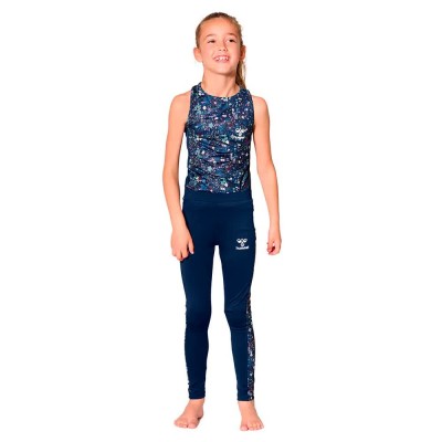 детски,клинове,hummel,sanne,leggings,black,iris,(blue)