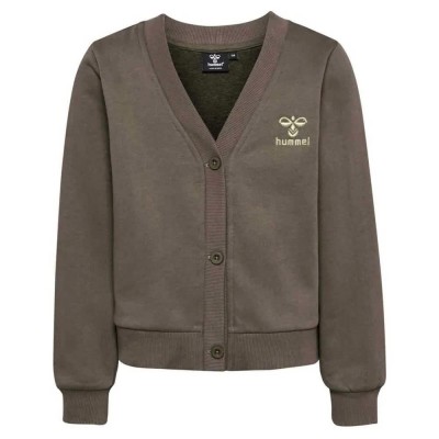 жилетка,детски,блузи,hummel,tone,cardigan,brown