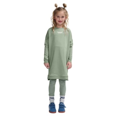 рокля,детски,поли,и,рокли,hummel,zippi,long,sleeve,dress,lily,pad,(green)
