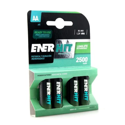 батерии,enerhit,hr06,aa,rechargeable,battery,4,units,clear,(green)