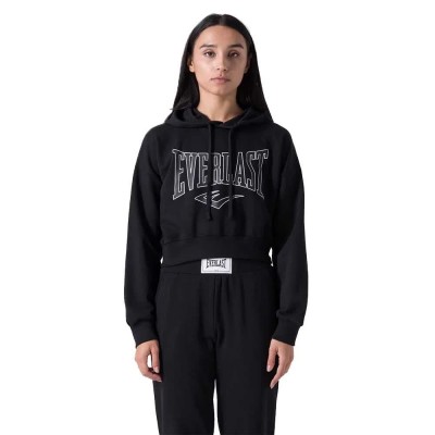 суичър,дамски,блузи,everlast,cropped,logo,hoodie,black