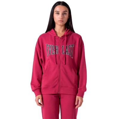 блуза,дамски,блузи,everlast,logo,full,zip,sweatshirt,pink,(amaranth)
