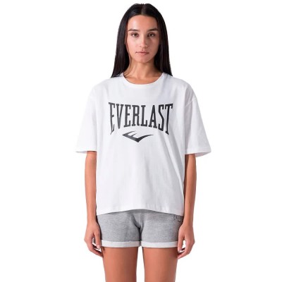 тениска,дамски,тениски,everlast,oversize,logo,short,sleeve,t,shirt,off,white,(white)
