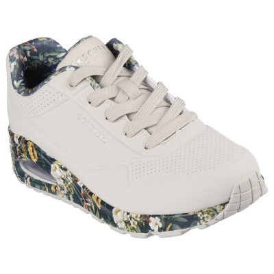 маратонки,дамски,маратонки,skechers,uno,majestic,garden,trainers,natural,multi,duraleather,mesh,(white)