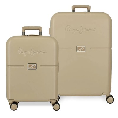 чанта,с,колела,куфари,pepe,jeans,accent,55,70,cm,116l,trolley,bag,2,units,beige