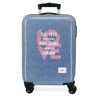 куфари,pepe,jeans,noni,denim,55,cm,34l,trolley,bag,blue