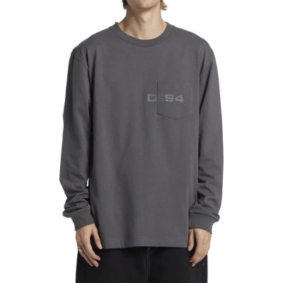 тениска,мъжки,тениски,dc,shoes,1994,long,sleeve,t,shirt,grey