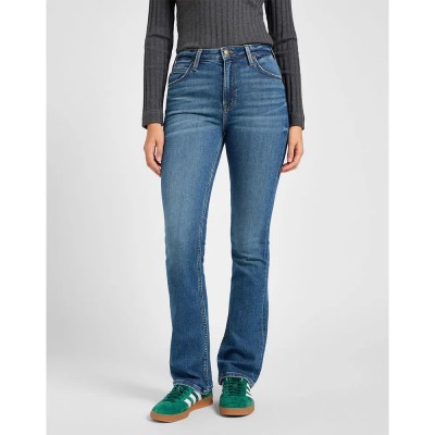 дънки,дамски,панталони,lee,breese,boot,jeans,valiant,blue,(blue)
