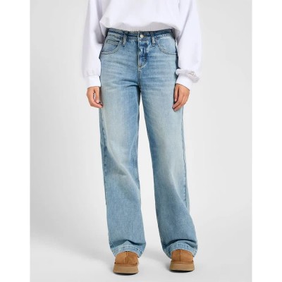 дънки,дамски,панталони,lee,loose,carpenter,jeans,blue