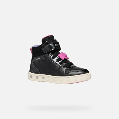 маратонки,мъжки,маратонки,дамски,маратонки,geox,skylin,trainers,black,(black,fuchsia)