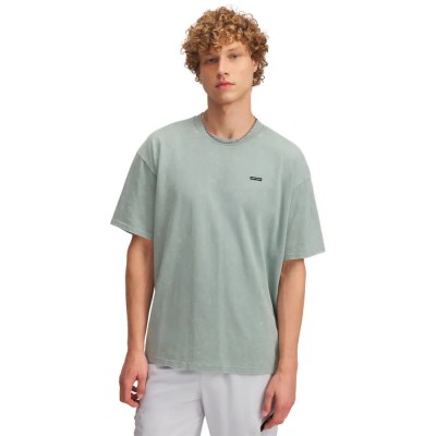 тениска,мъжки,тениски,under,armour,heavyweight,oversized,logo,wash,short,sleeve,t,shirt,green,(silica,green,white)