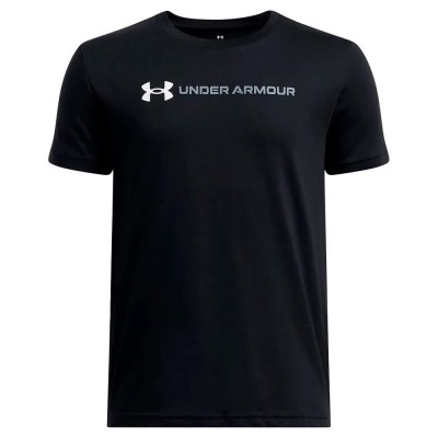 тениска,детски,тениски,under,armour,logo,wordmark,short,sleeve,t,shirt,black,white,titan,gray,(black)