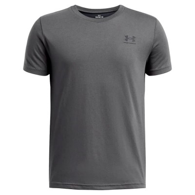 тениска,детски,тениски,under,armour,sportstyle,left,chest,short,sleeve,t,shirt,pitch,gray,black,(grey)
