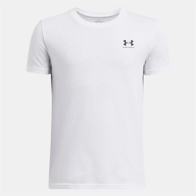 тениска,детски,тениски,under,armour,sportstyle,left,chest,short,sleeve,t,shirt,white,black,(white)