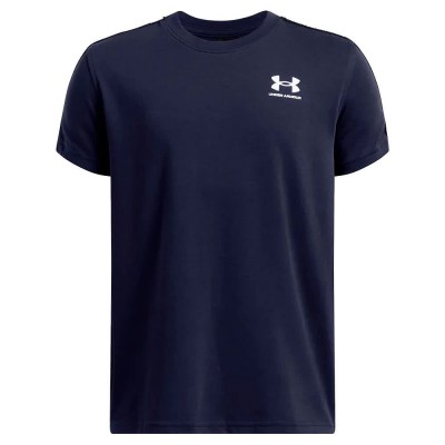 тениска,детски,тениски,under,armour,sportstyle,taped,short,sleeve,t,shirt,midnight,navy,white,(blue)