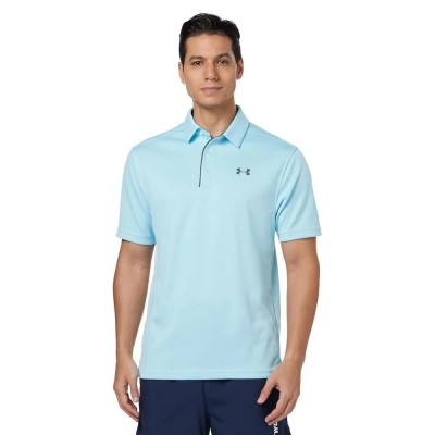 мъжки,блузи,с,яка,under,armour,golf,tech,short,sleeve,polo,blue,(stream,pitch,gray)