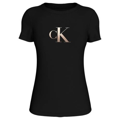 тениска,дамски,тениски,calvin,klein,gradient,short,sleeve,t,shirt,ck,black,(black)
