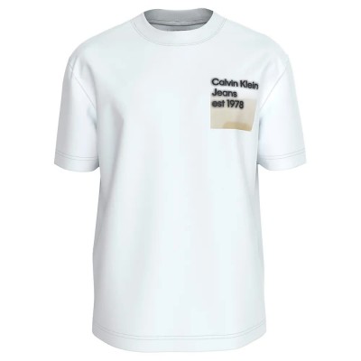 тениска,мъжки,тениски,calvin,klein,logo,fade,box,short,sleeve,t,shirt,white