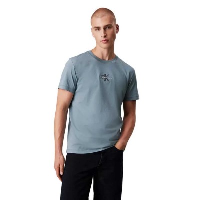 тениска,мъжки,тениски,calvin,klein,monologo,short,sleeve,t,shirt,blue