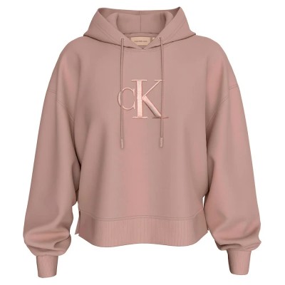 суичър,дамски,блузи,calvin,klein,raised,embroidery,hoodie,pink