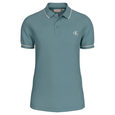 мъжки,блузи,с,яка,calvin,klein,tipping,short,sleeve,polo,blue,(lead)