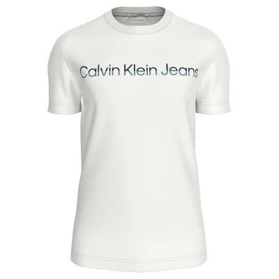 тениска,мъжки,тениски,calvin,klein,two,tone,institutional,short,sleeve,t,shirt,white