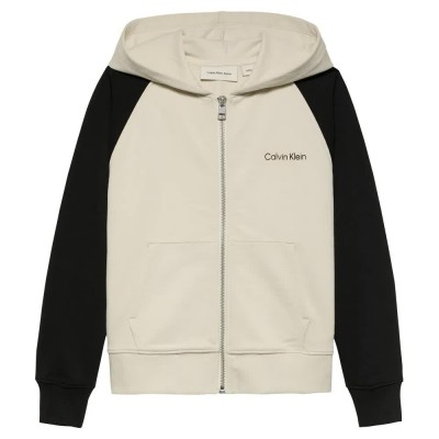 суичър,детски,блузи,calvin,klein,color,block,hoodie,beige