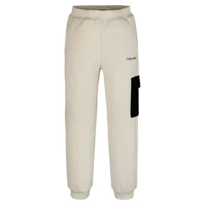 анцуг,детски,панталони,calvin,klein,color,block,sweat,pants,beige
