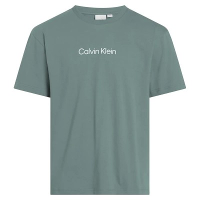 тениска,мъжки,тениски,calvin,klein,hero,logo,comfort,short,sleeve,t,shirt,goblin,blue,(green)