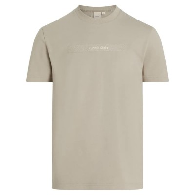 тениска,мъжки,тениски,calvin,klein,structured,embroidery,short,sleeve,t,shirt,beige