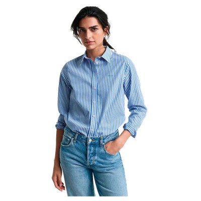 риза,с,дълъг,ръкав,дамски,блузи,дамски,ризи,gant,classic,long,sleeve,shirt,blue