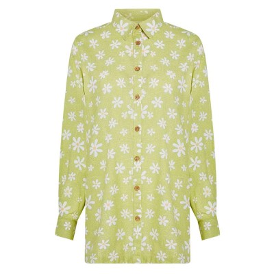 риза,с,дълъг,ръкав,дамски,блузи,дамски,ризи,o´neill,beach,vintage,long,sleeve,shirt,green,daisyline,(green,yellow)