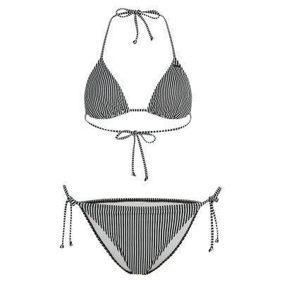 дамски,бански,костюми,o´neill,essentials,capri,bondey,bikini,black,simple,stripe,(black)