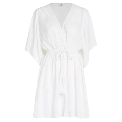 рокля,дамски,поли,и,рокли,o´neill,essentials,cover,up,short,sleeve,short,dress,snow,white,(white)