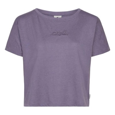 тениска,дамски,тениски,o´neill,essentials,script,drape,short,sleeve,t,shirt,purple,(storm)
