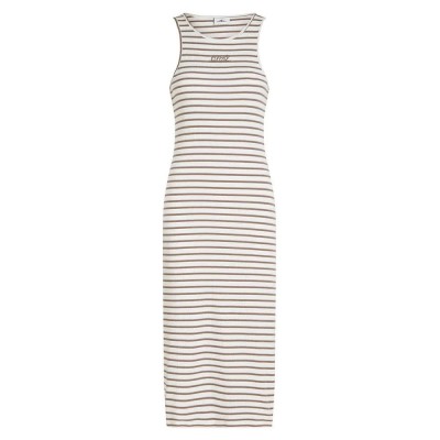 рокля,дамски,поли,и,рокли,o´neill,jess,sleeveless,midi,dress,white,yarn,dye,stripe,(white)