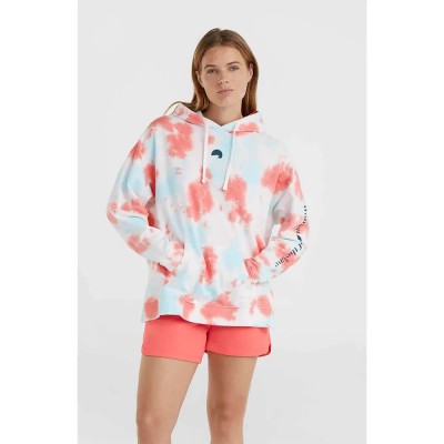 суичър,дамски,блузи,o´neill,wow,hoodie,white,(pink,ice,cube,tie,dye)